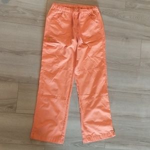 NWOT Wonderwink orange sherbet scrub pants small